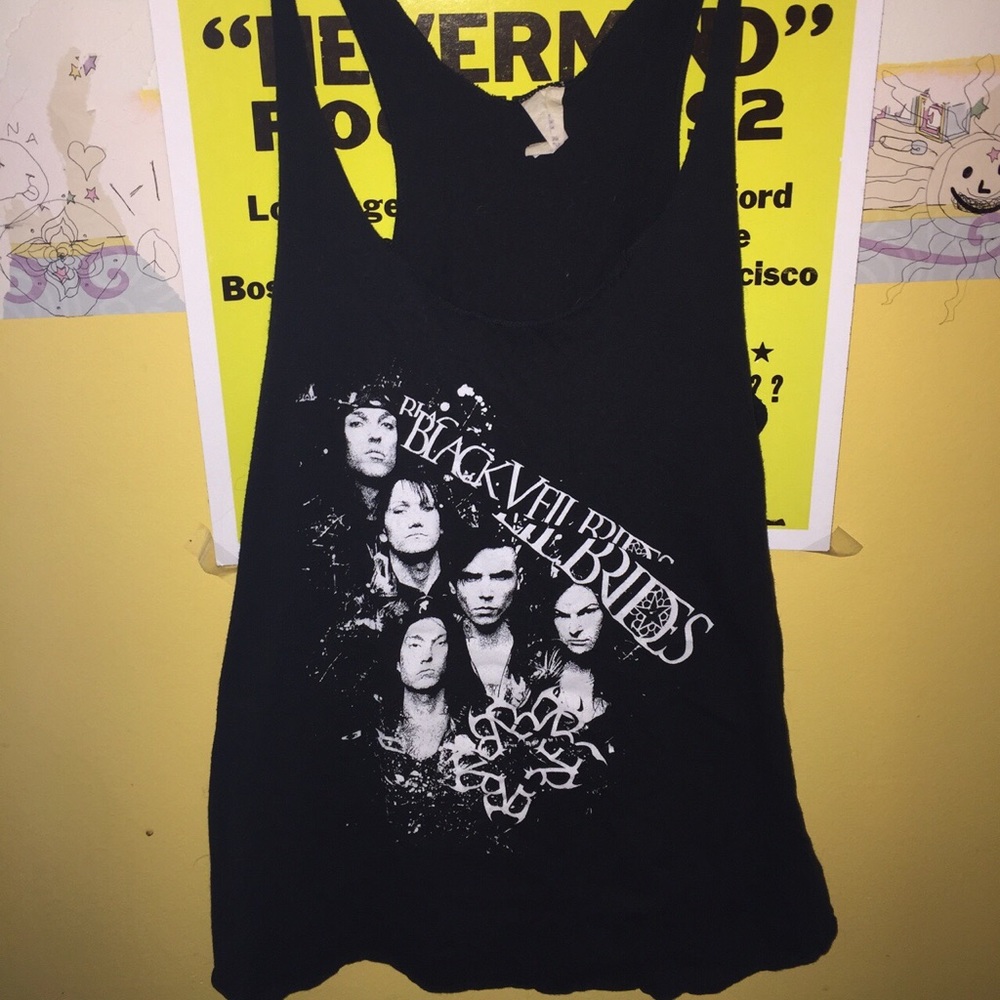 Black veil brides razor back tee from Hot Topic